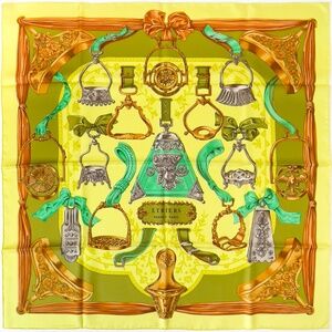 NWT Hermes Scarf "Etriers" in Mustard